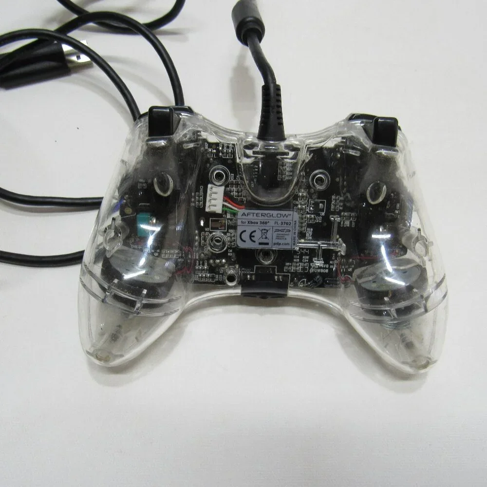 AfterGlow Wired Transparent Game Controller For Microsoft Xbox 360 PL-3602